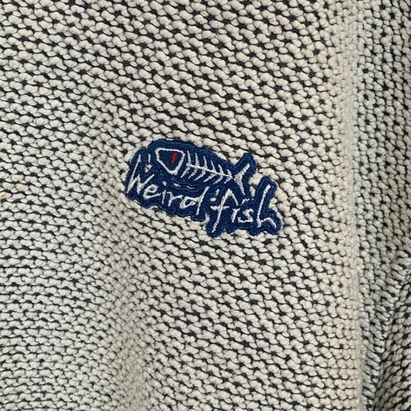 Weird Fish Heavy “Cruiser” 1/4 Zip Macaroni Winter Sweatshirt. - Picture 4 of 14